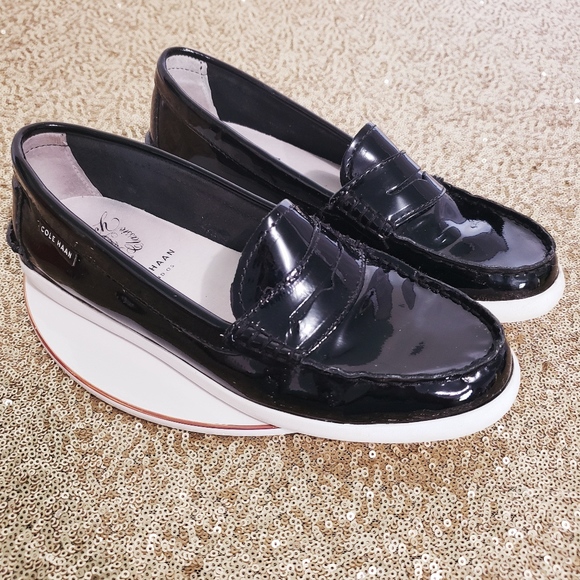 Cole Haan Shoes - Cole Haan Patent Black Pinch Weekender Loafers 7